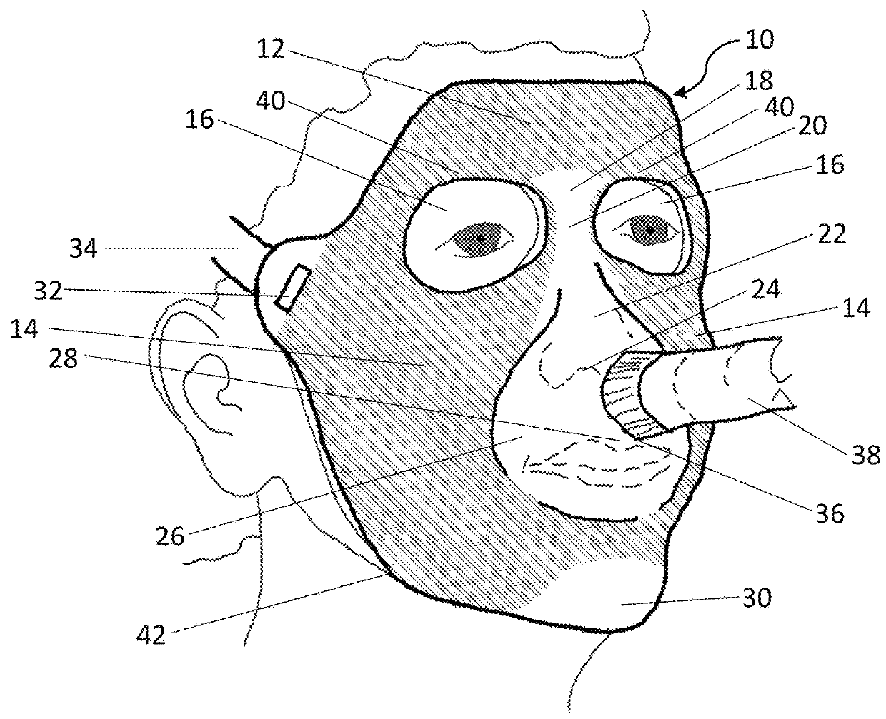 Facial mask apparatus and method of making