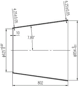 Equal-wall thickness curve generatrix part precise molding method