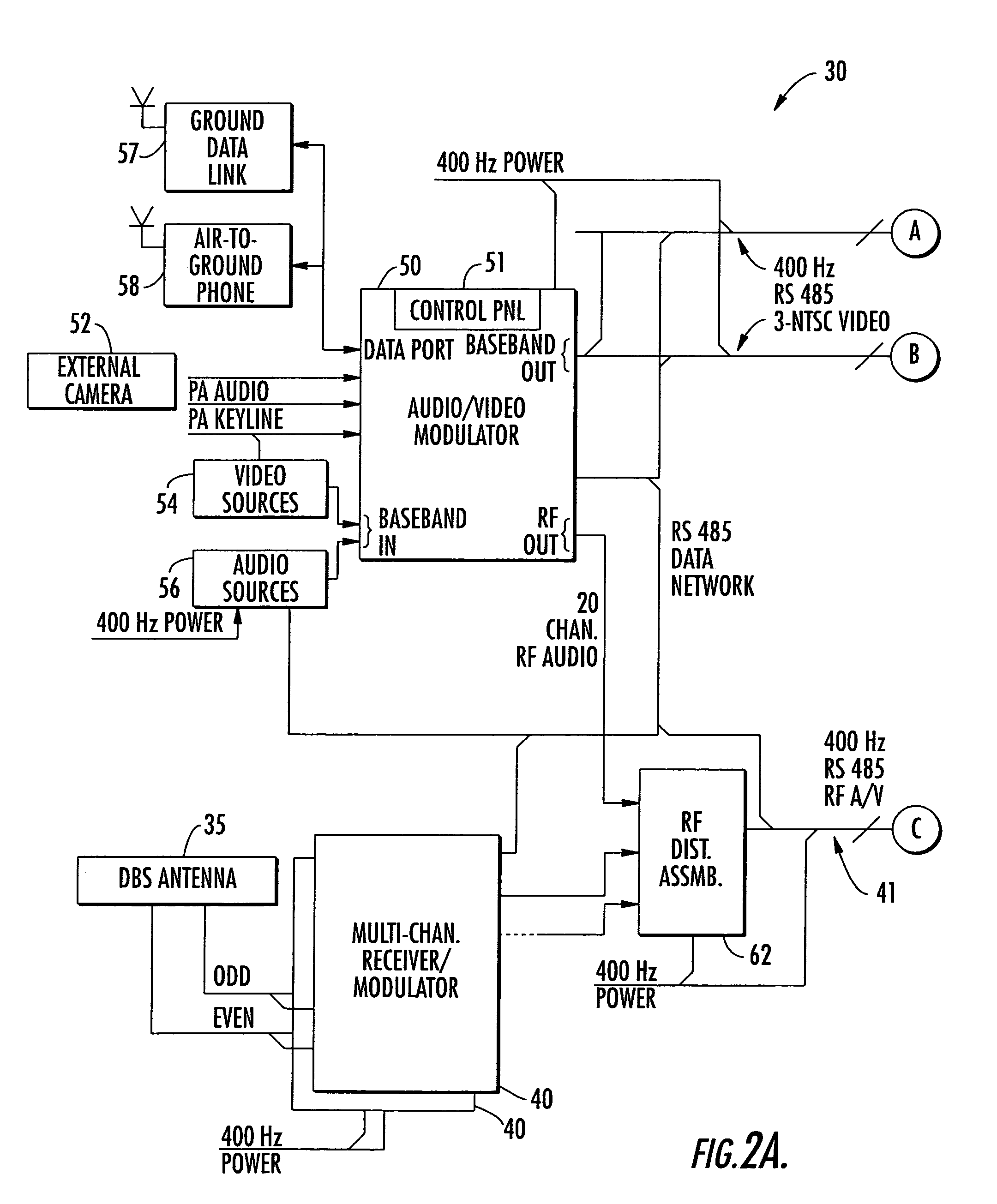 Aircraft in-flight entertainment system including digital radio service and associated methods