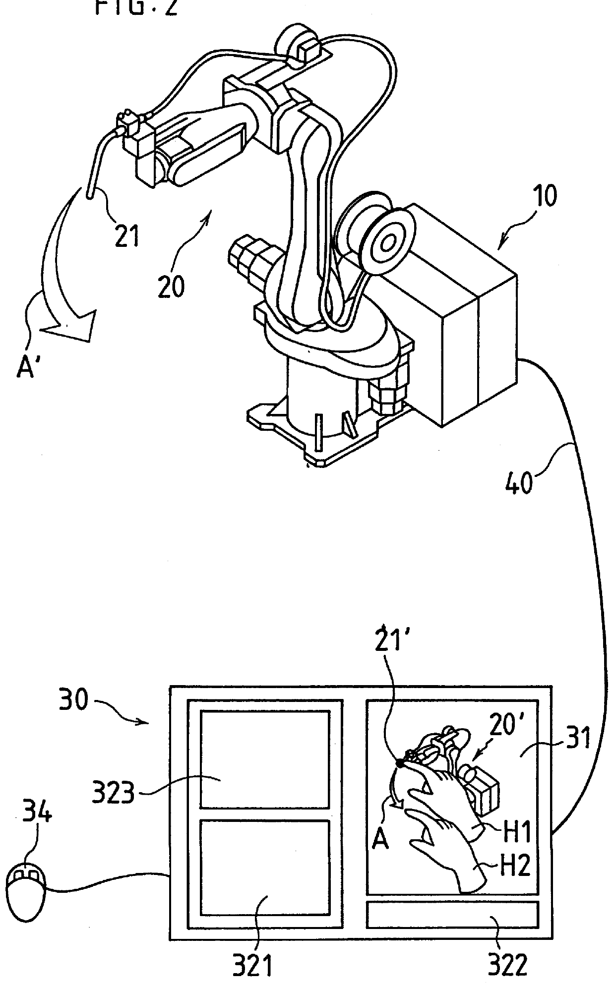 Jog feeding method for robots