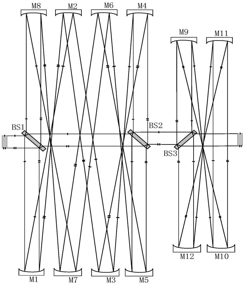 Device and method for broadening high-energy excimer laser pulses