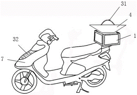 A solar electric car with multi-angle lighting