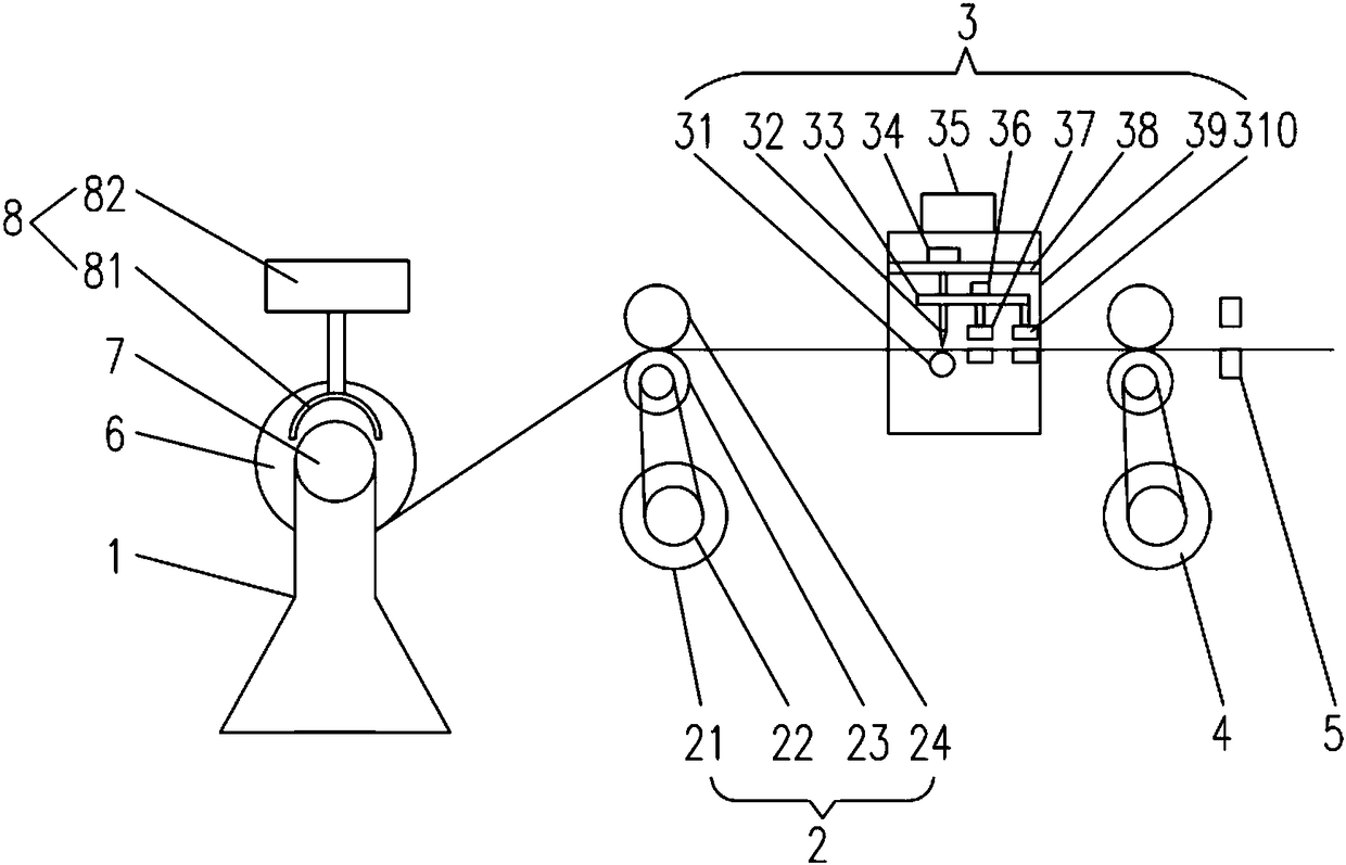 Plastic woven bag cutting device