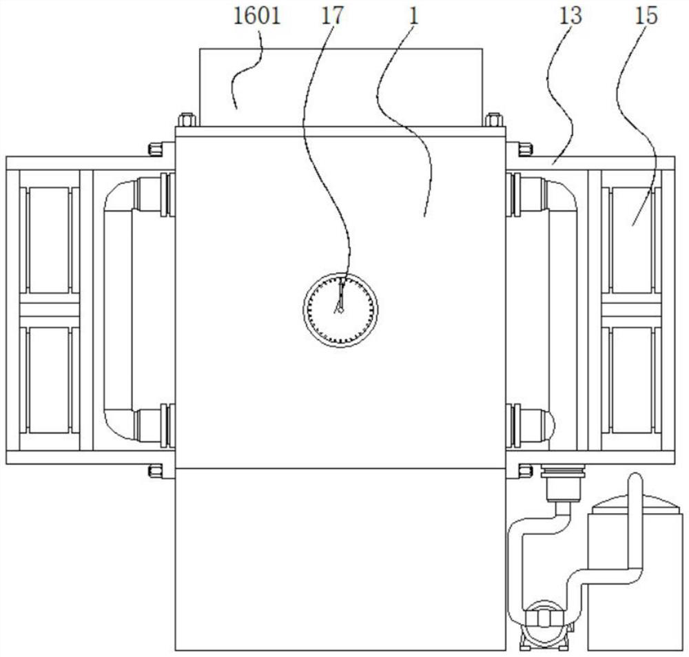 An oil channel dredging device for vegetable oil transformer