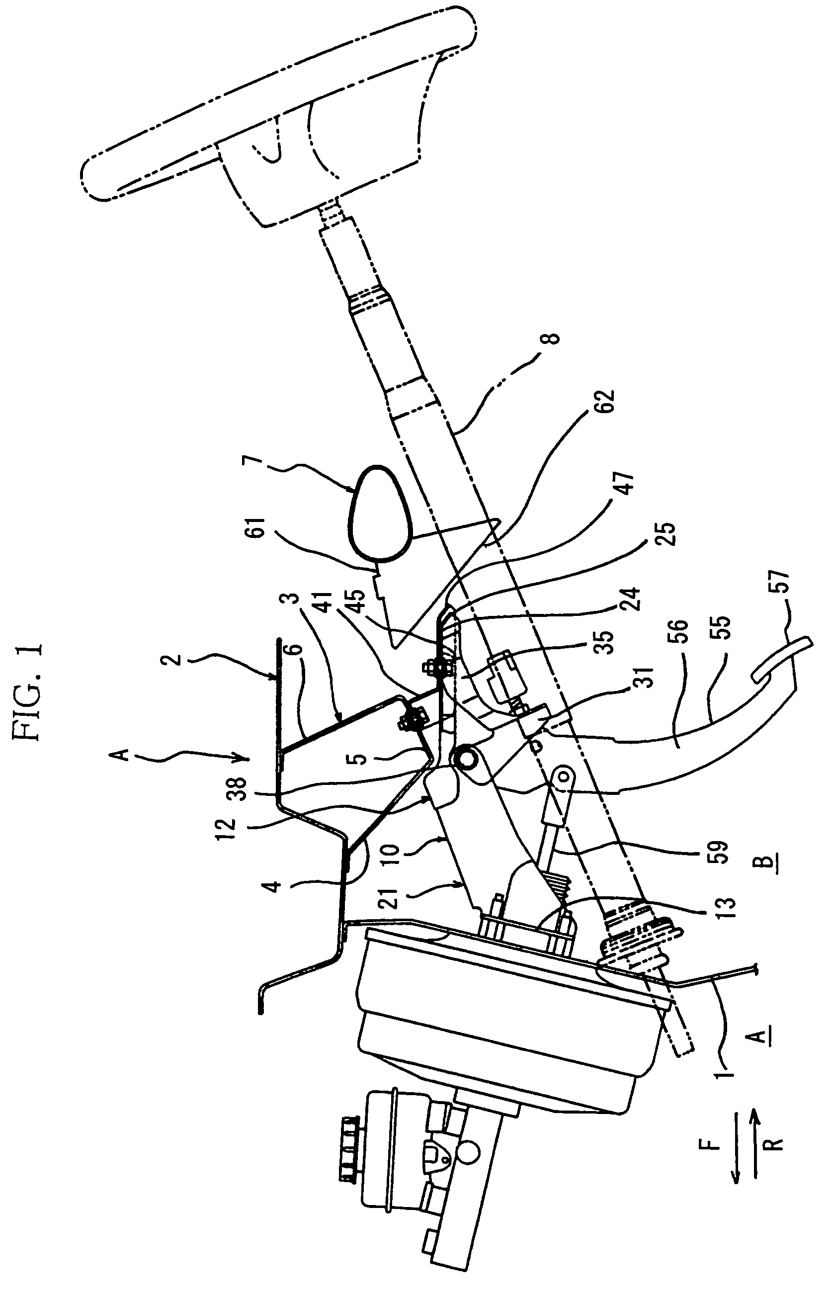 Pedal support structure for vehicle