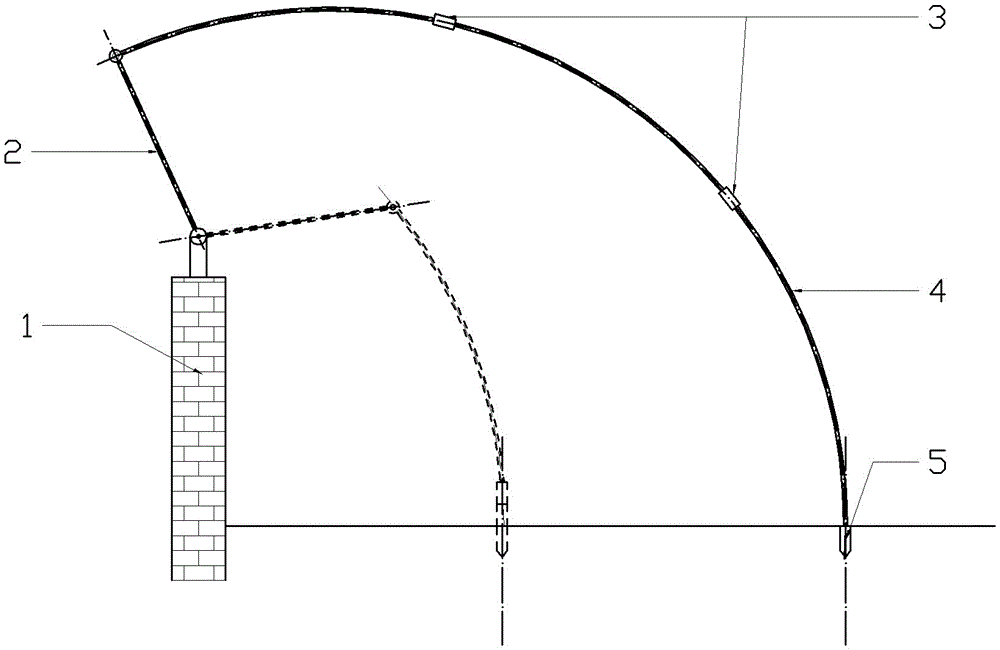 Agricultural greenhouse support