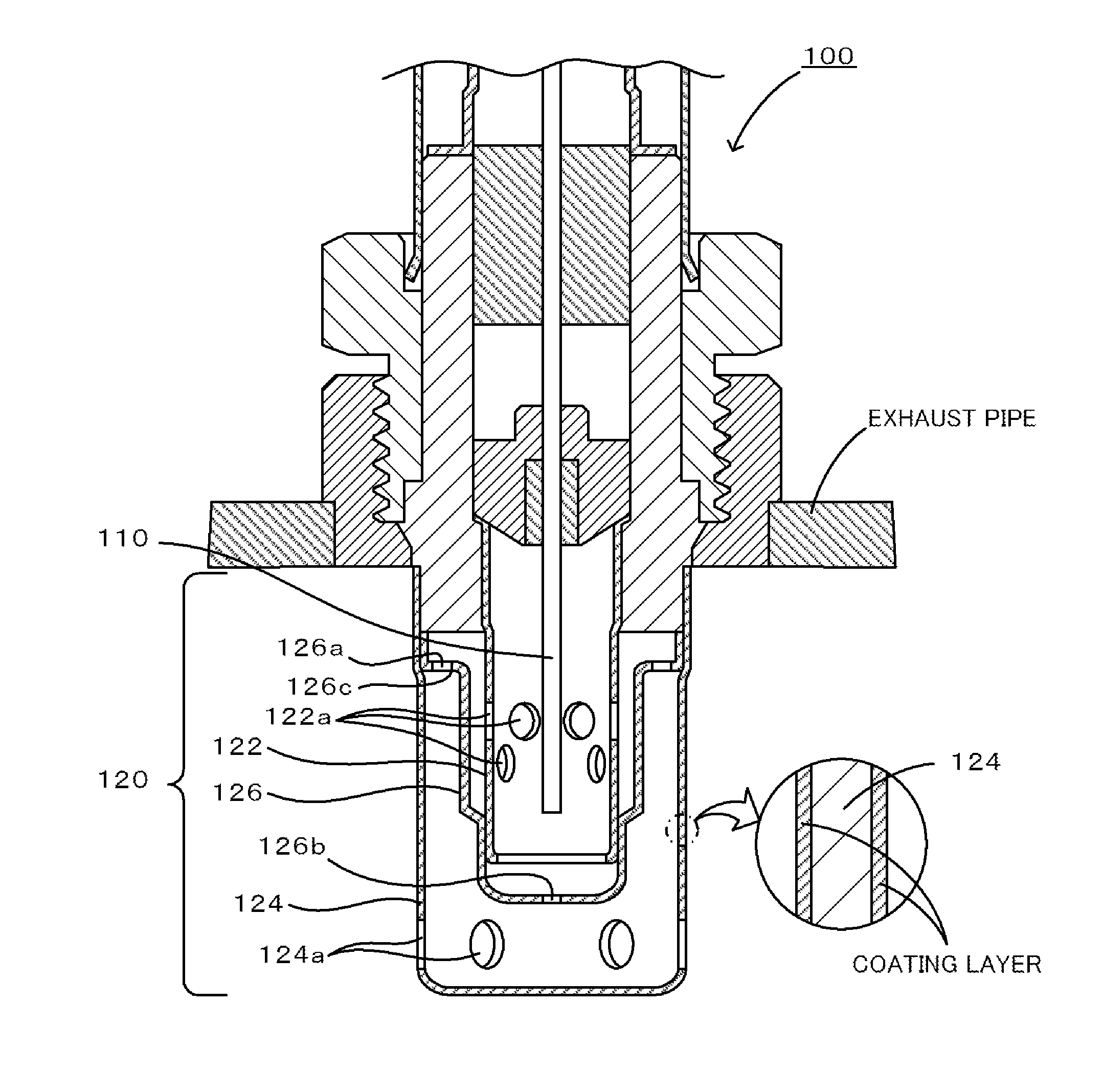 Ammonia concentration detection sensor