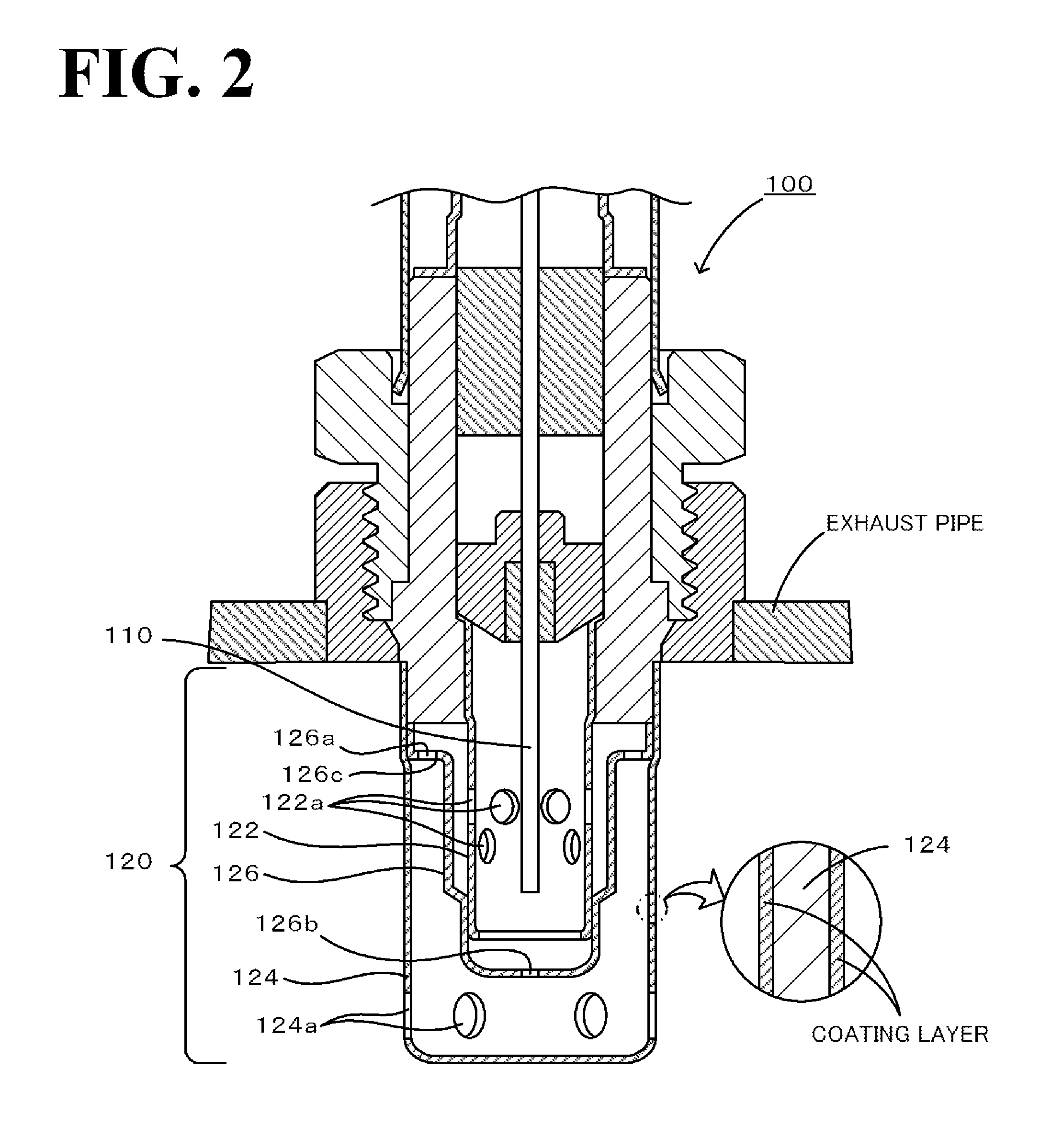 Ammonia concentration detection sensor