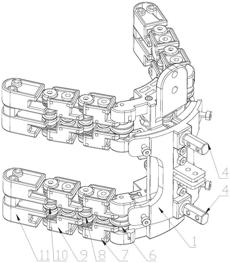 Exoskeleton wearing mechanism