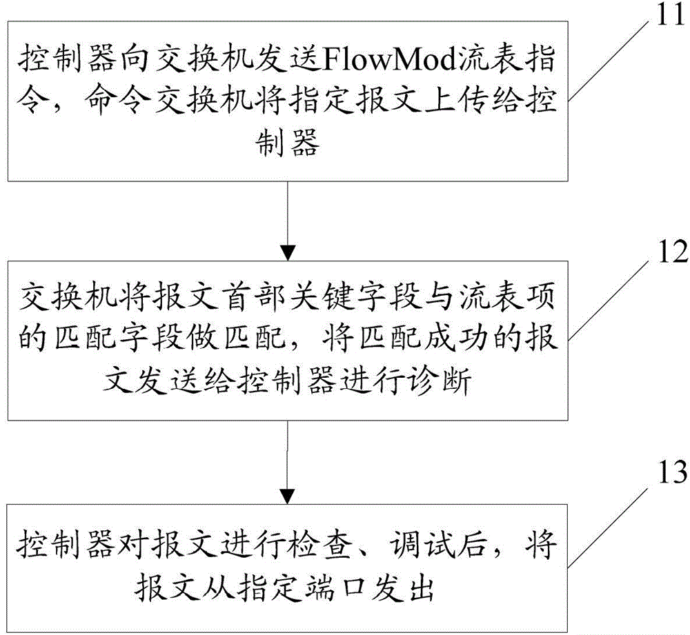 Network diagnosis method, system and equipment based on software defined network