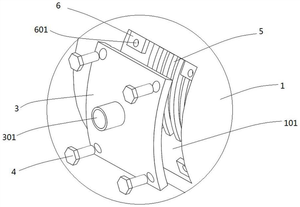 Integral flue of hot blast stove