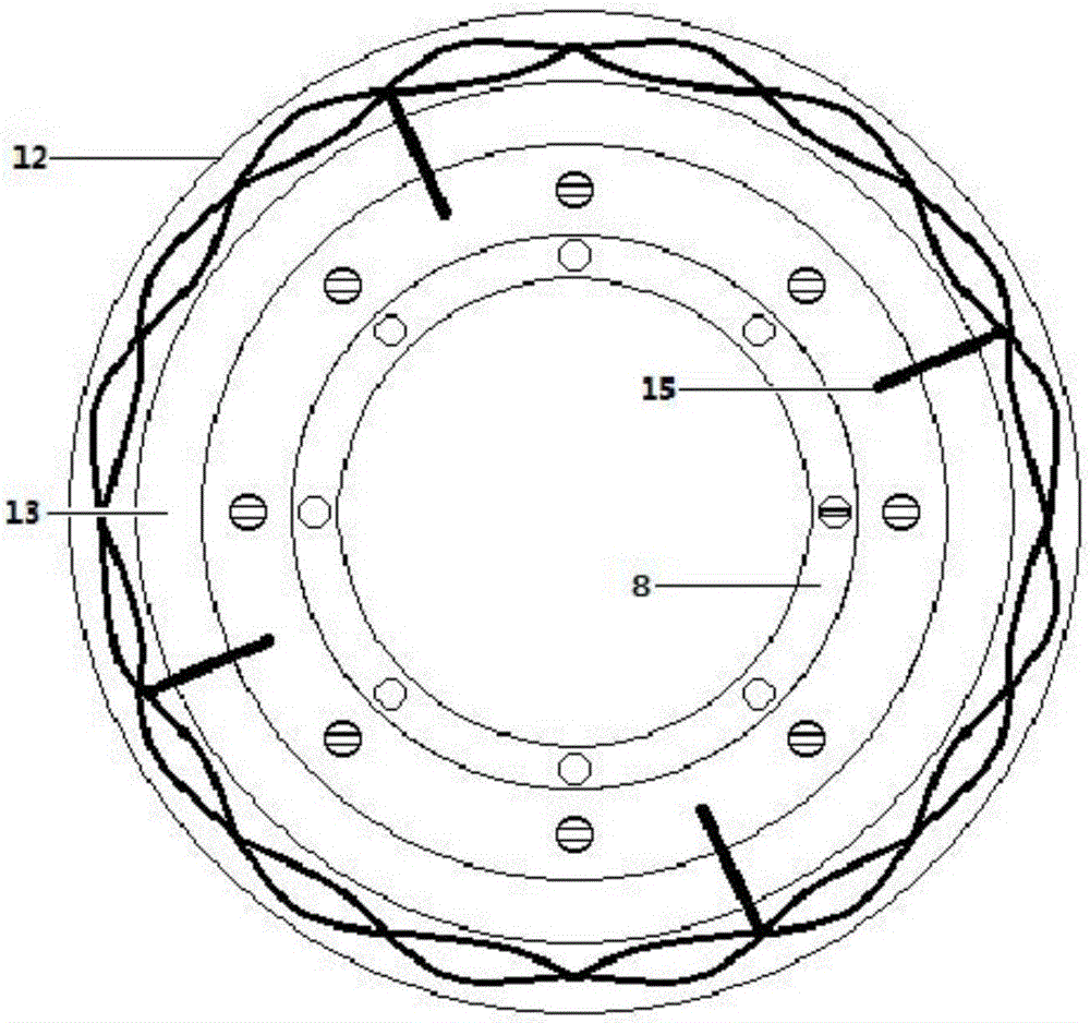 Rear wheel drive structure of hybrid power motorcycle