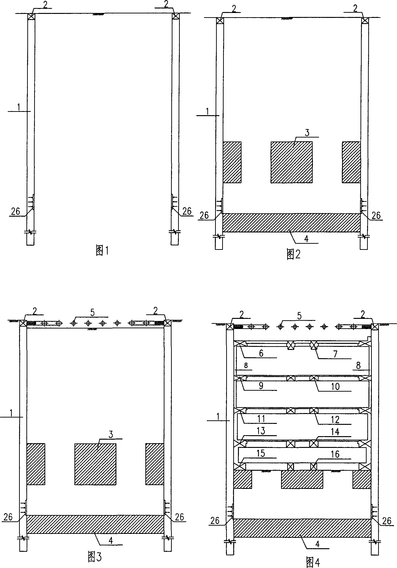 Construction method for high artesian area ultra-deep foundation pit