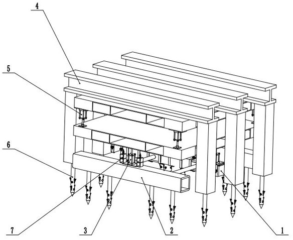 Intelligent detection device for real-time static load test of pile foundation