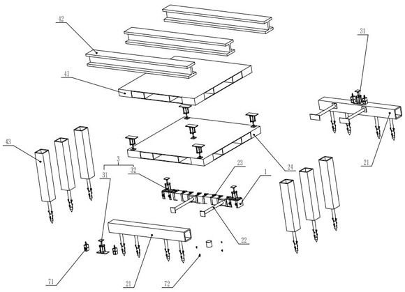 Intelligent detection device for real-time static load test of pile foundation