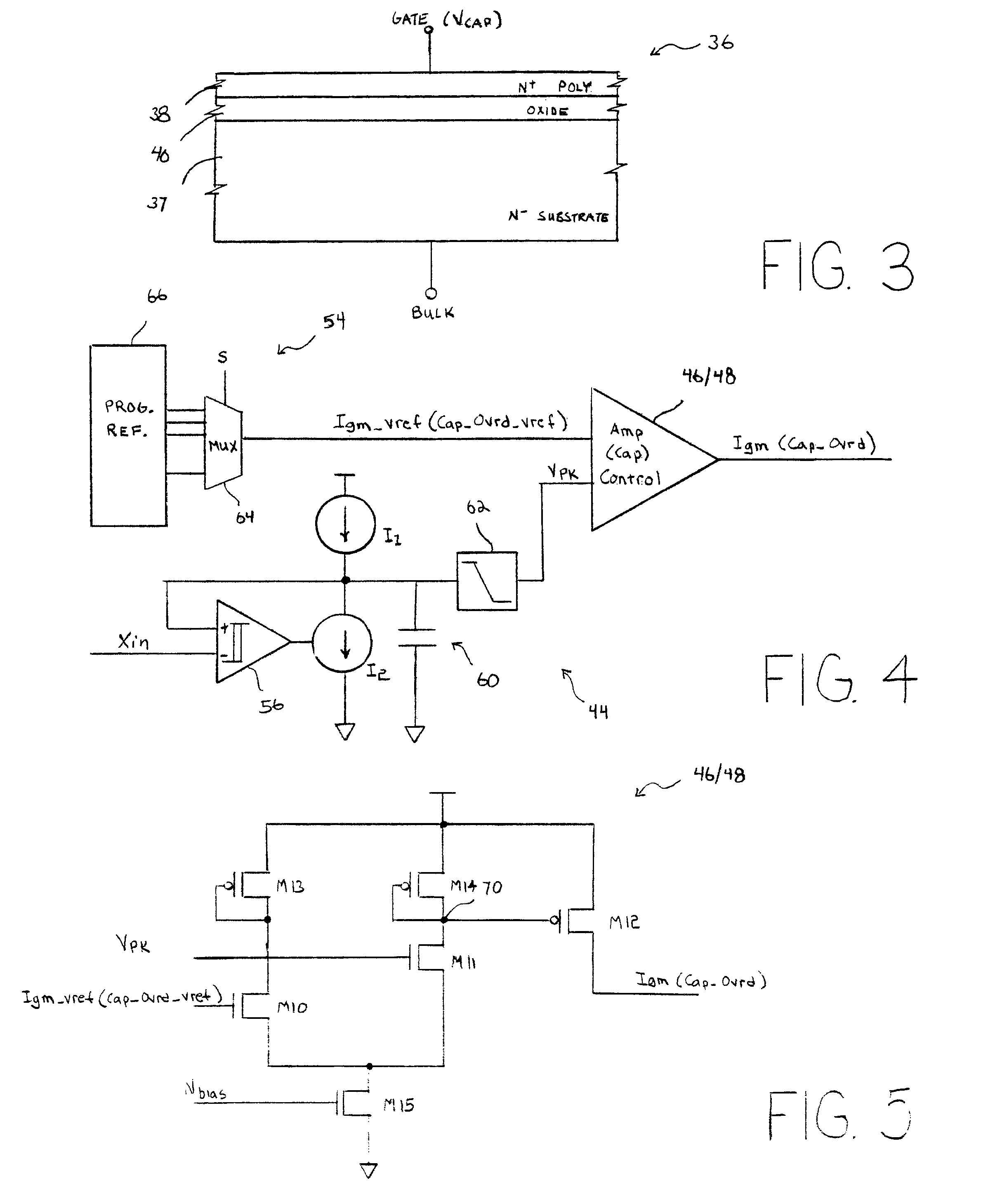 Regulated capacitive loading and gain control of a crystal oscillator during startup and steady state operation