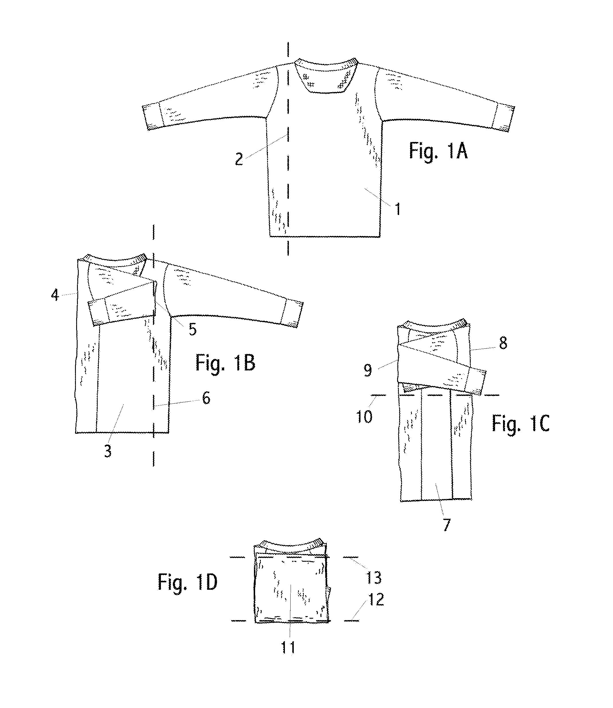 Fabric article folding machine and method