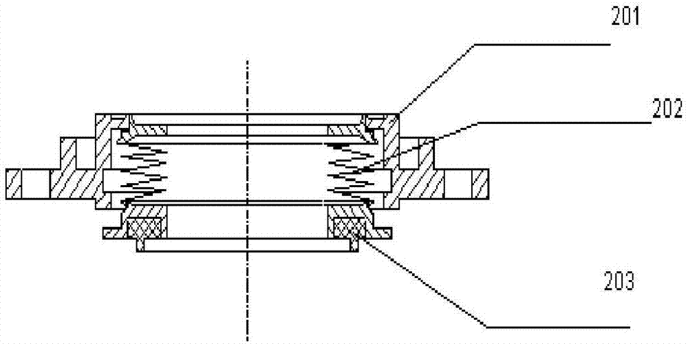 Mechanical type end surface sealing specific pressure measuring device for high-speed liquid oxygen turbine pump