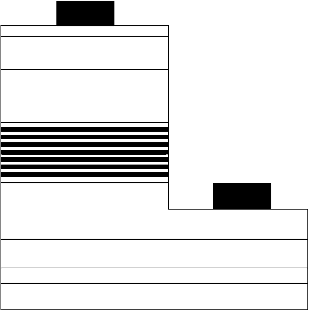 An ultraviolet light-emitting diode with p-region structure