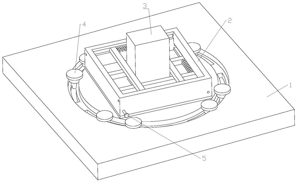 Mechanical casting mold positioning device