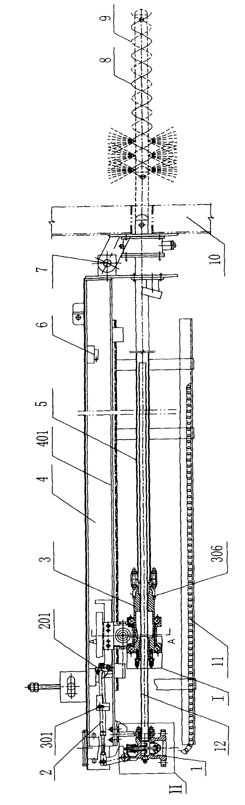 Long telescopic soot blower