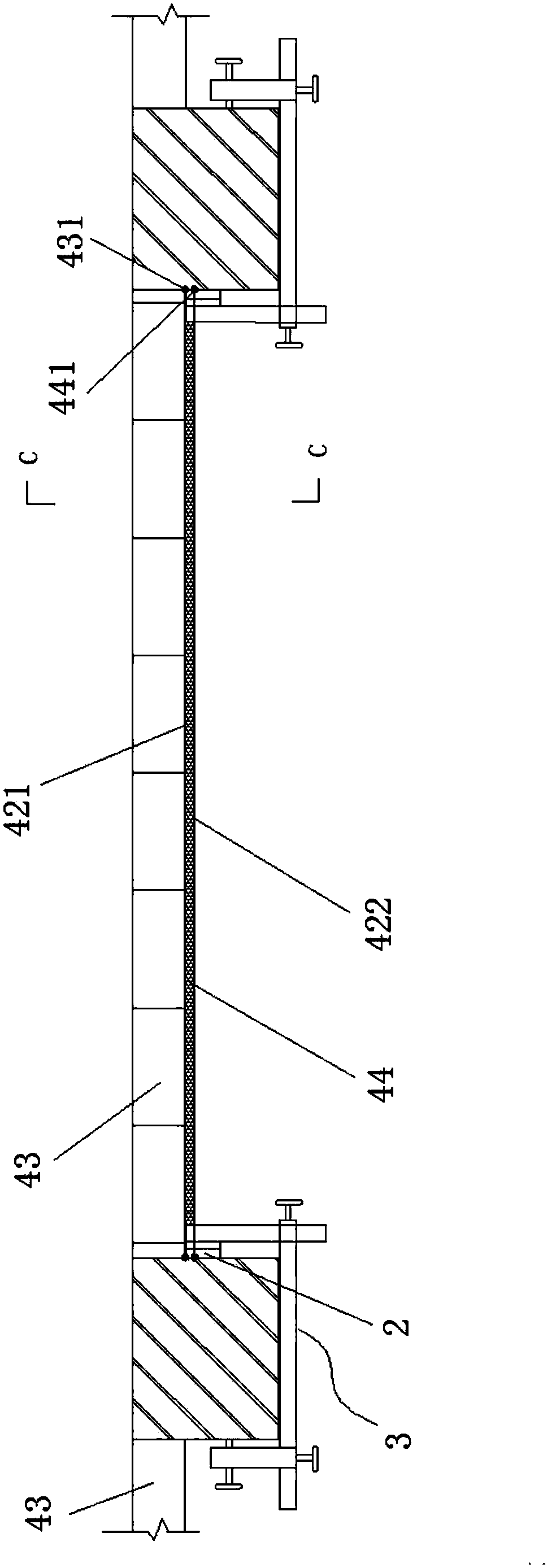 Method and device for quickly demarcating construction standard of brick wall and plaster layer