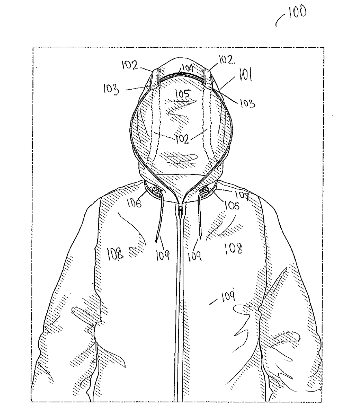 Outerwear having enhanced hood