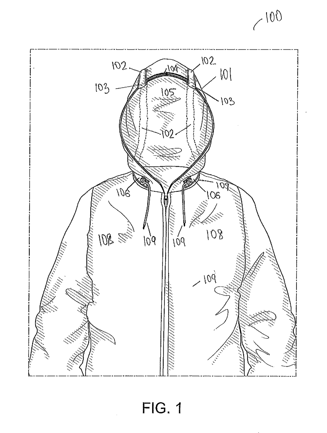 Outerwear having enhanced hood