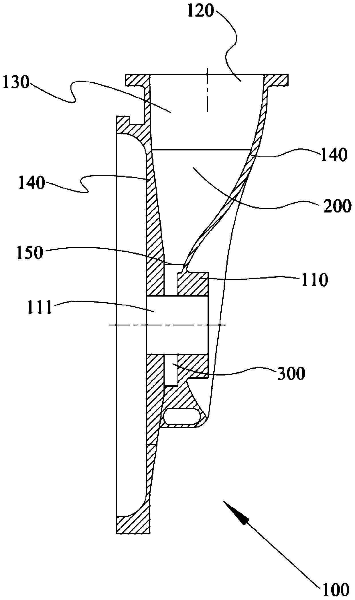 Centrifugal blower with efficient aerodynamic efficiency