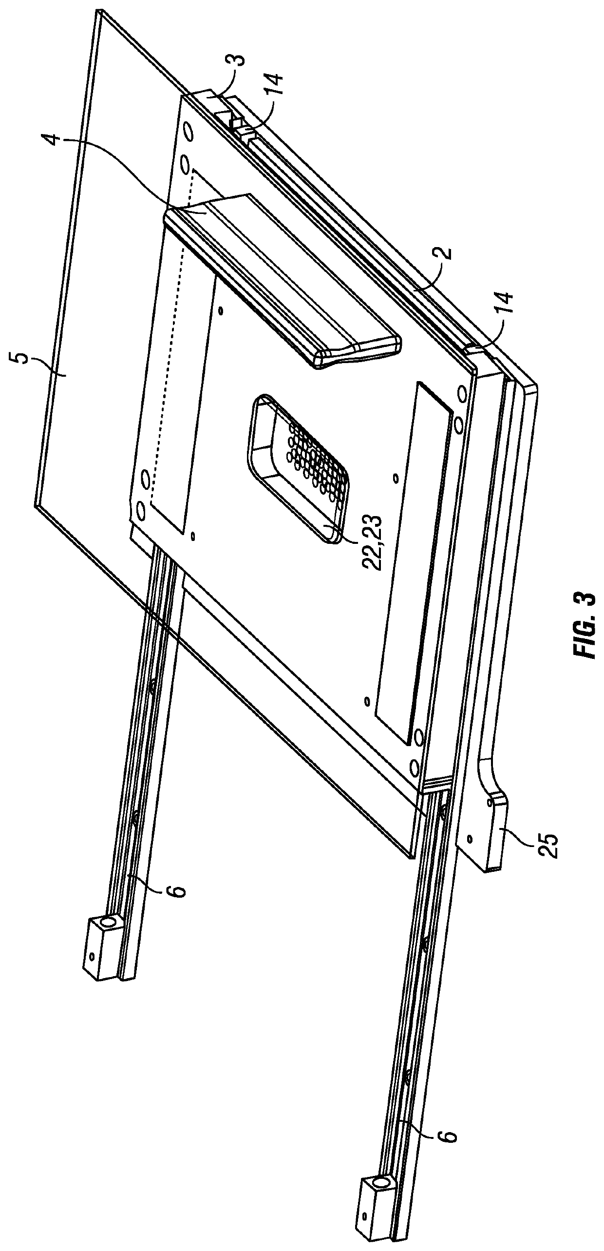 A sliding door assembly for an icp torch box