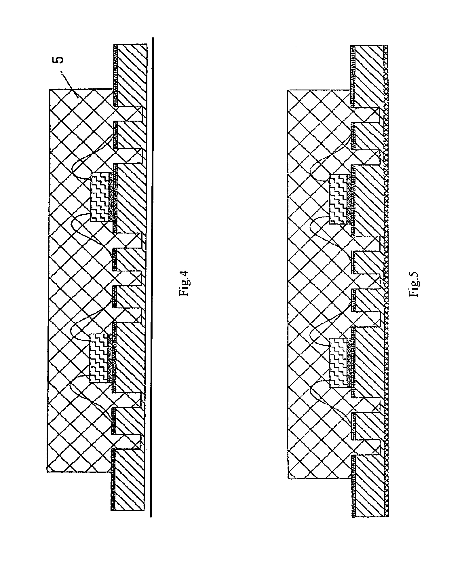 Package Structure With Flat Bumps For Electronic Device and Method of Manufacture the Same