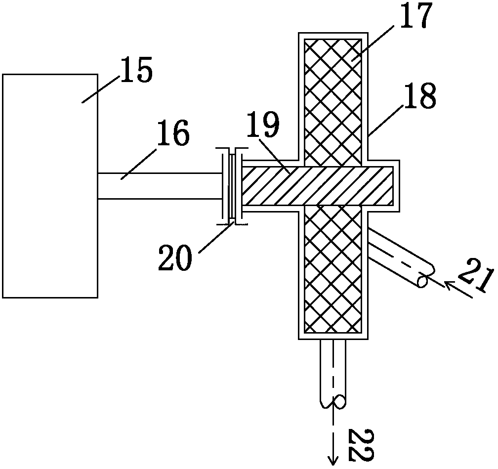 Method and device for mechanically pressurizing, injecting and recovering waste steam for suction section