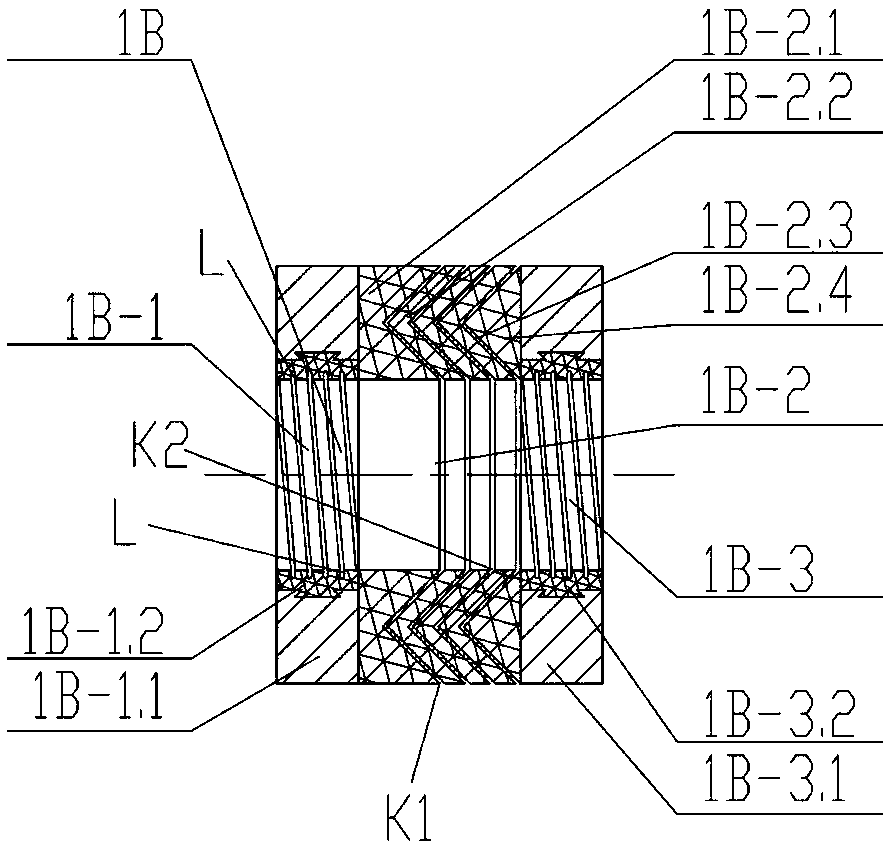 Thrust water hydraulic cylinder