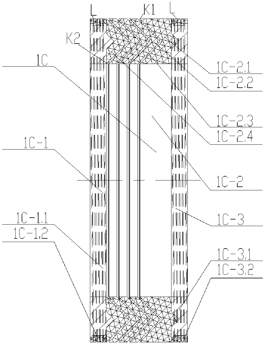 Thrust water hydraulic cylinder