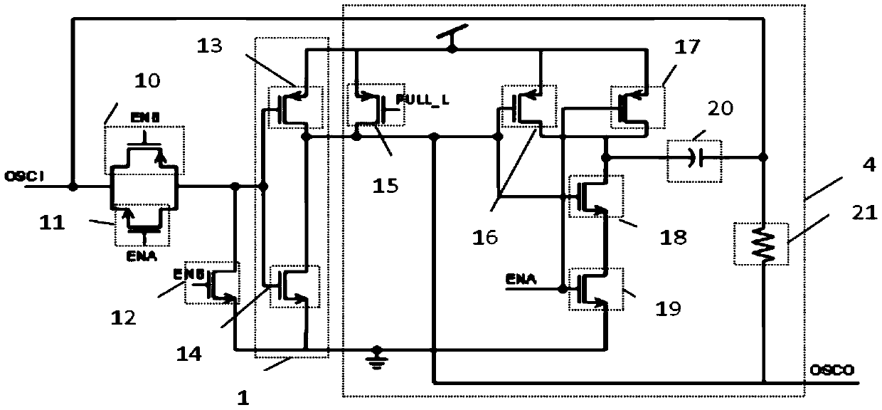 Crystal oscillator circuit capable of starting oscillation stably