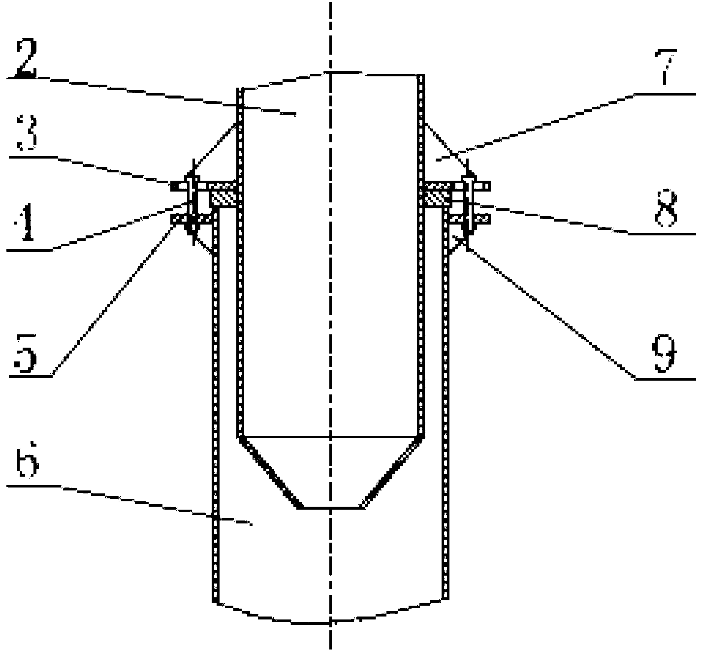 Fixing and leveling structure for mounting marine fan jacket foundation