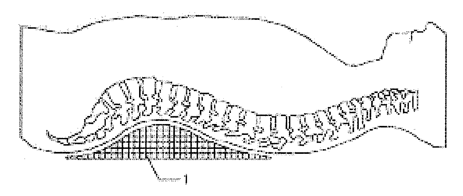 Lumbar recovery bed back support having three curved surfaces matching natural physiological curvature