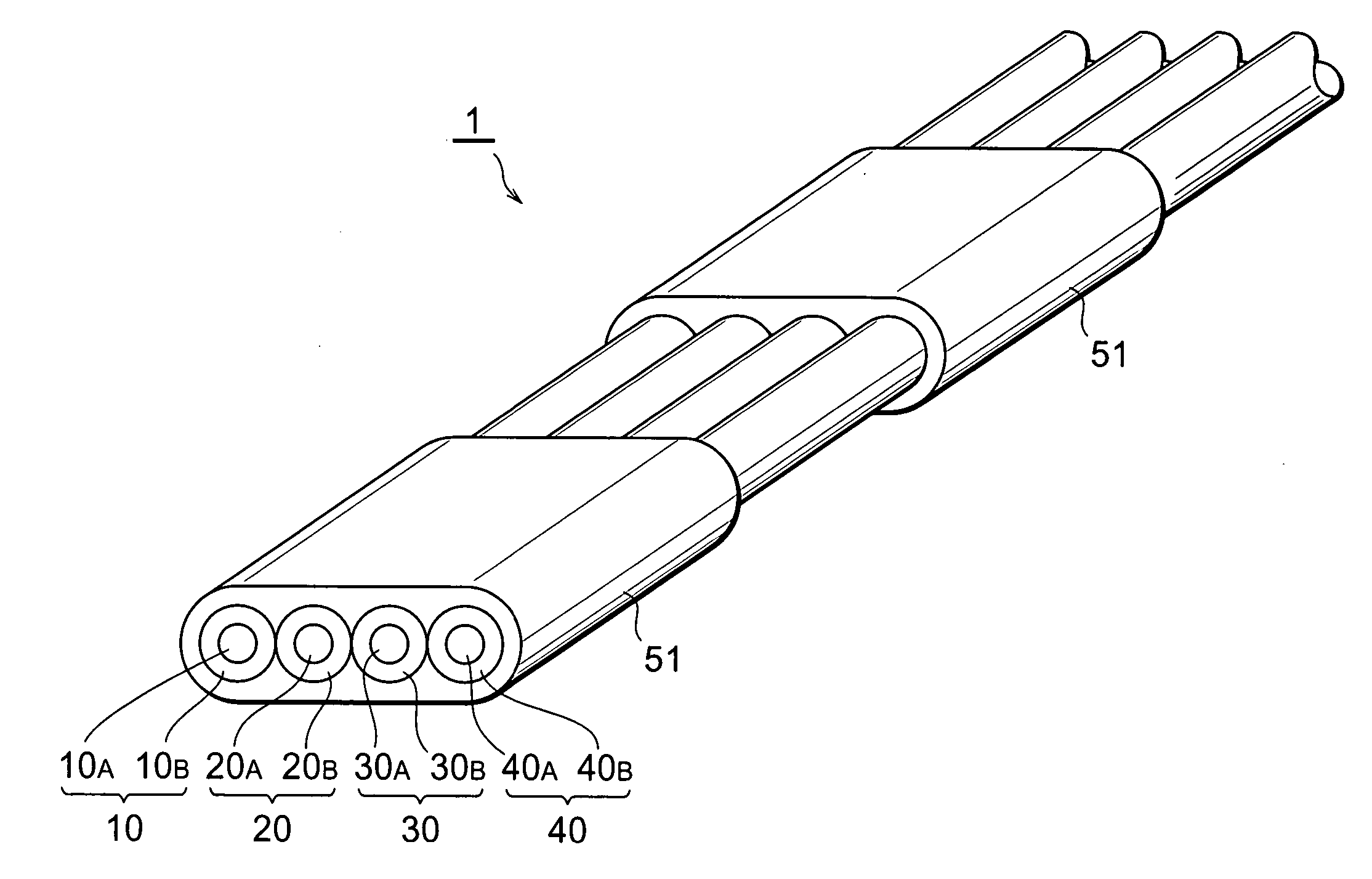 Optical fiber tape core