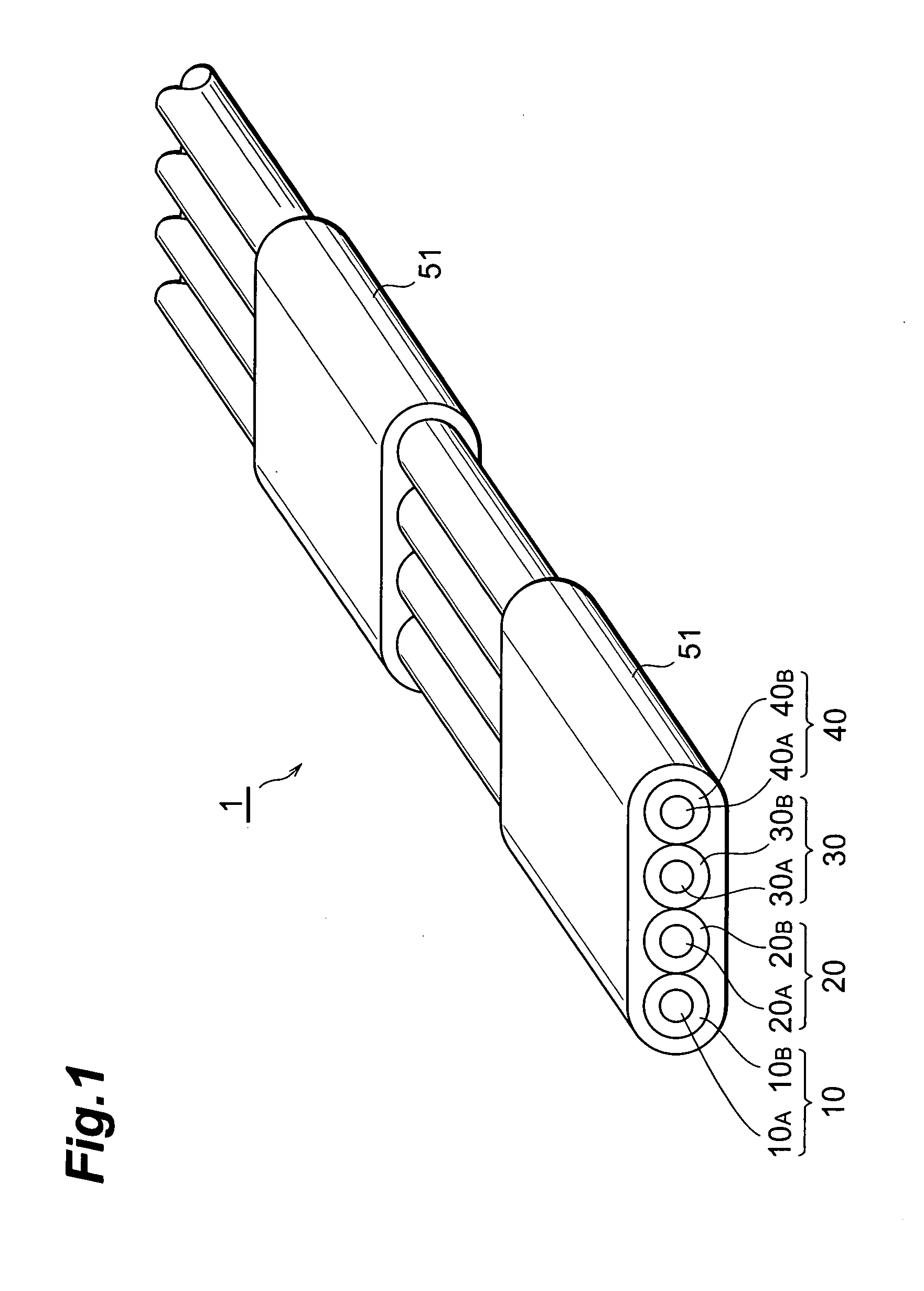 Optical fiber tape core