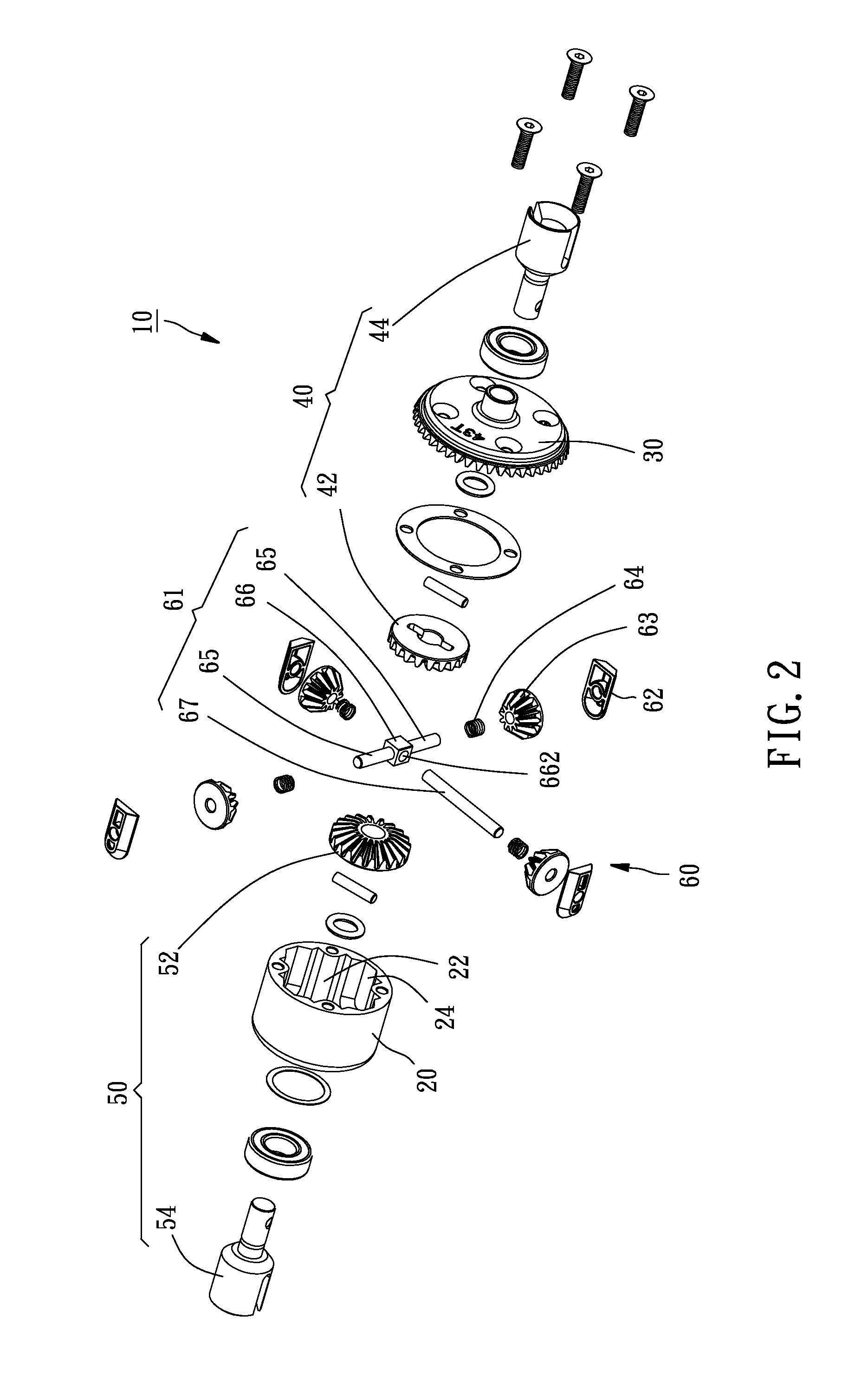 Limited slippery differential for remote control model vehicle