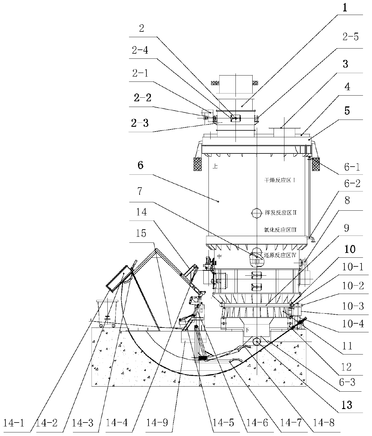 Efficient household garbage pyrolysis gasification furnace system