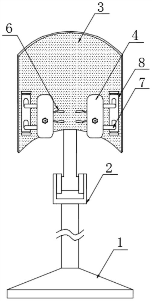 Auxiliary support used for oral cavity detection