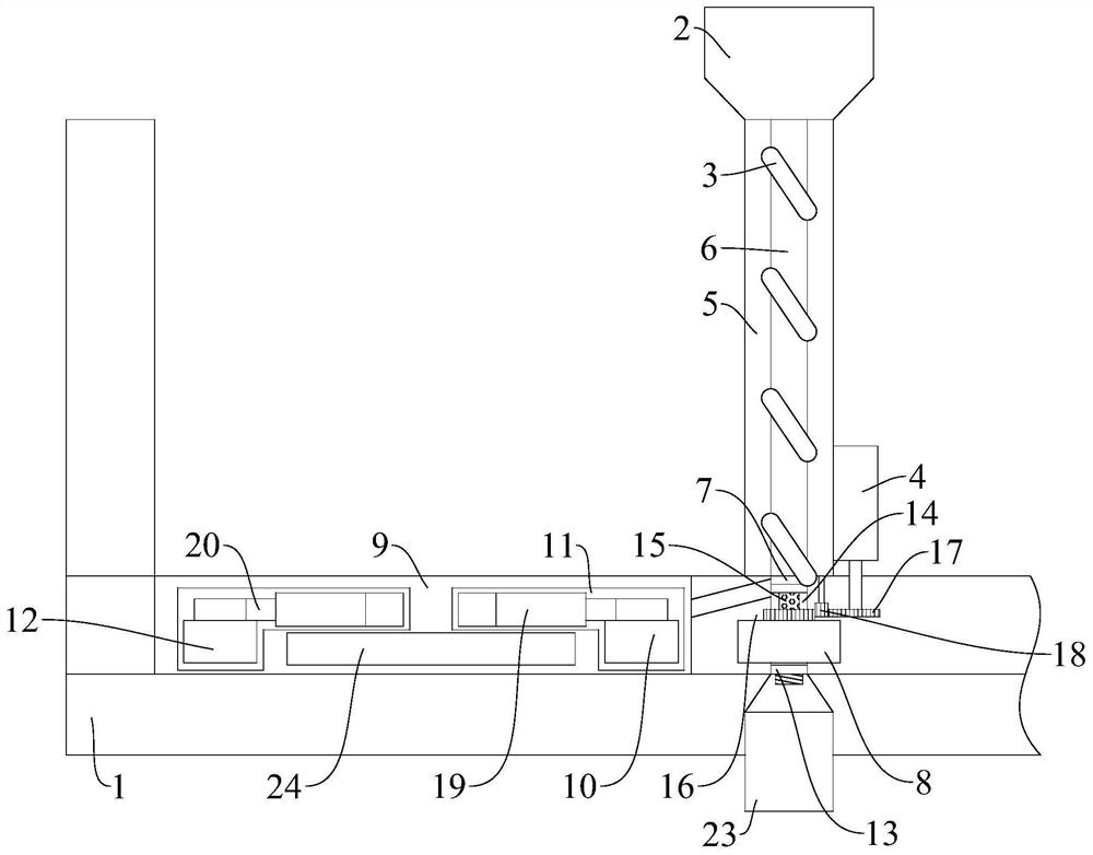 Material guiding and heating mechanism of plate machining edge bonding machine