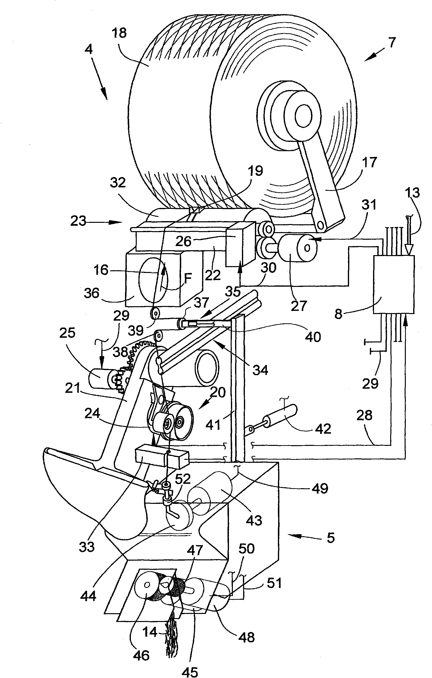 Free end revolving cup spinning machine