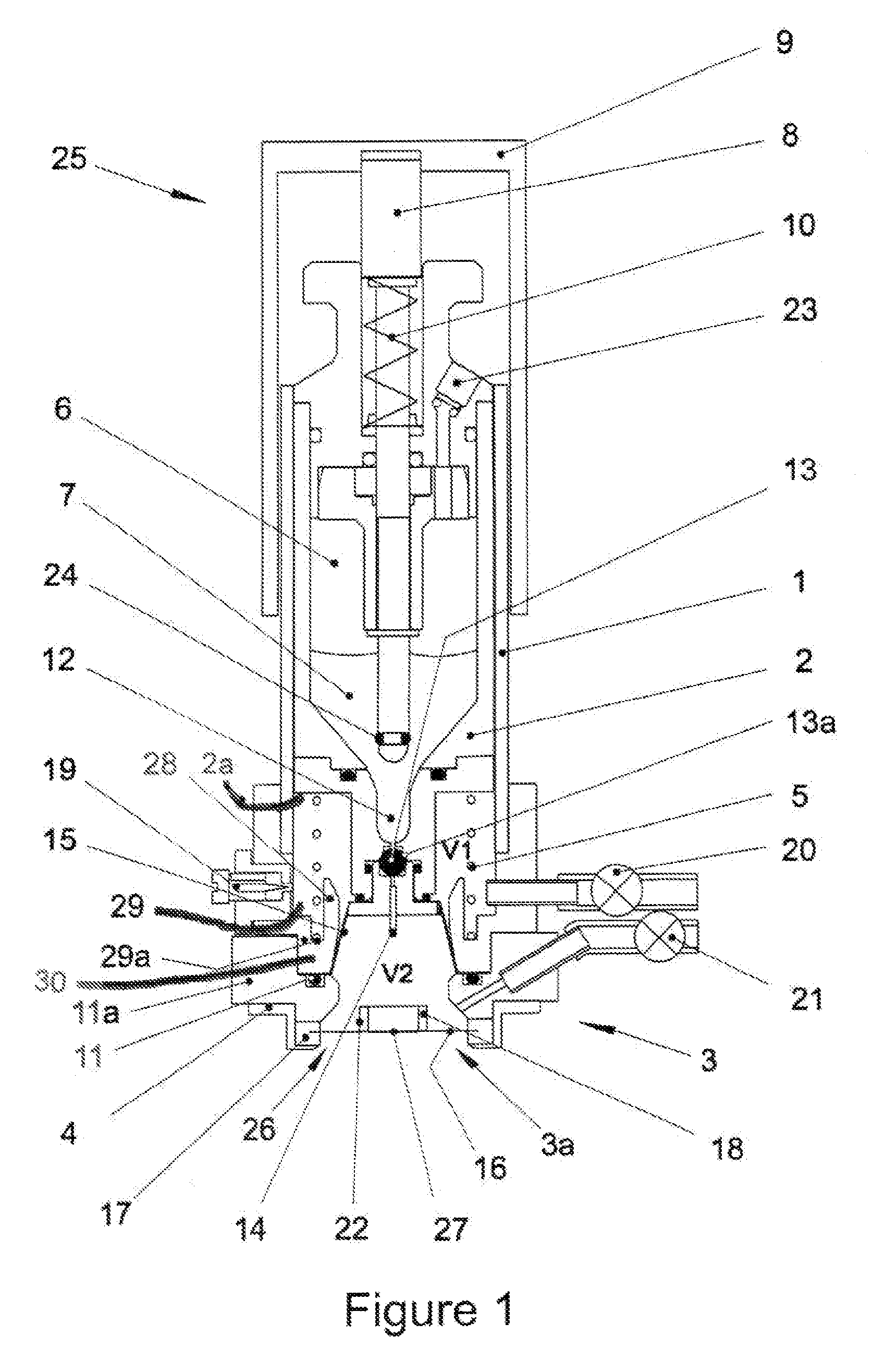 Triggering circuit for an aerosol drug-dispensing device