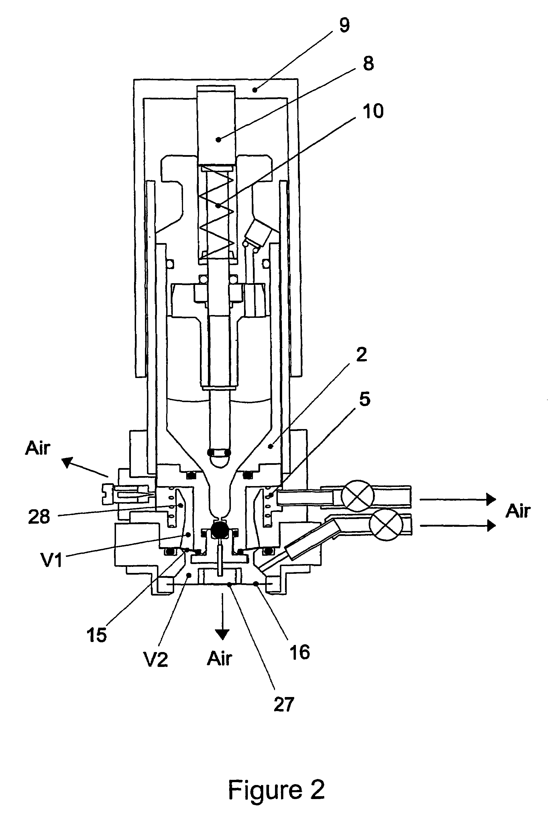 Triggering circuit for an aerosol drug-dispensing device