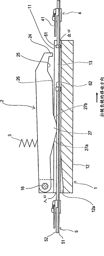 Moving device of pull head