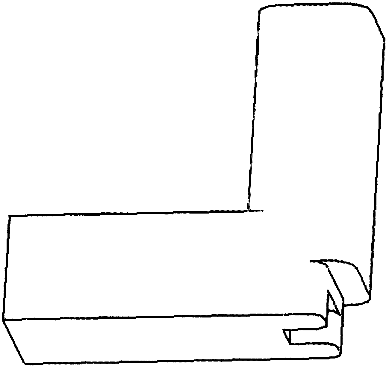 90-degree turning mechanism for microwave waveguide pipeline