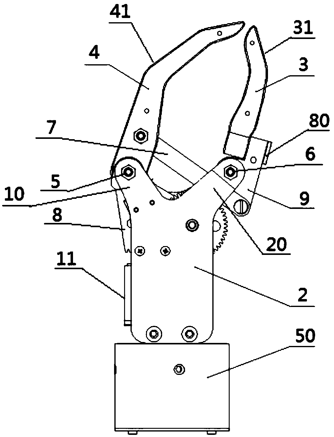 Linkage-type prosthetic hand