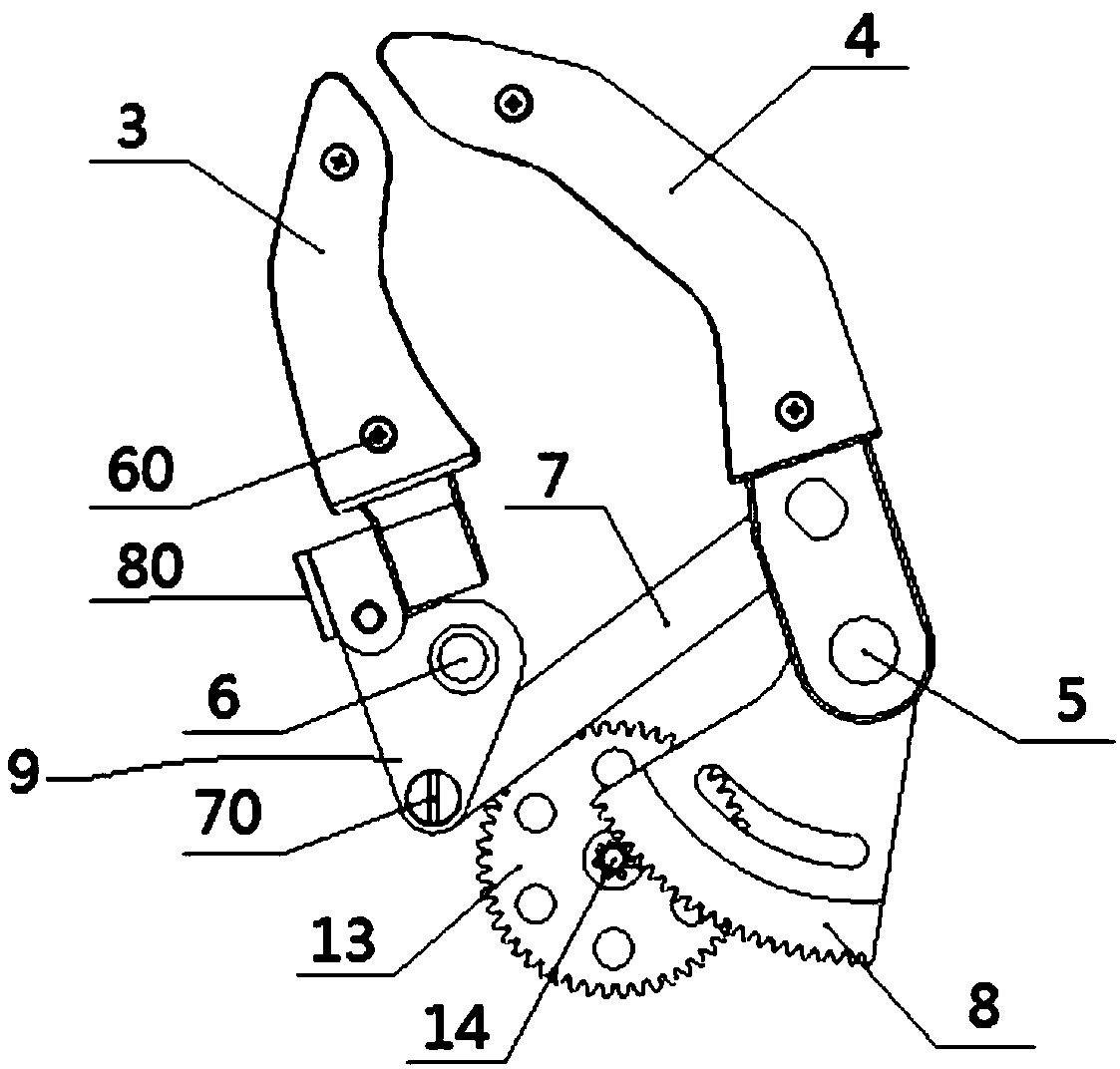 Linkage-type prosthetic hand